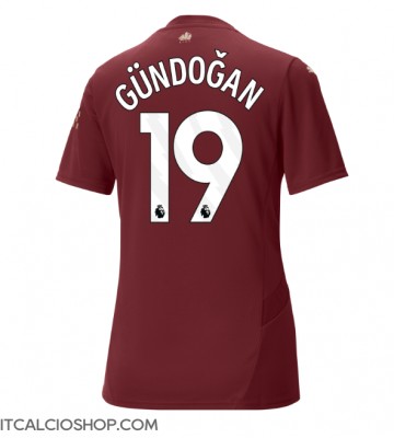 Manchester City Ilkay Gundogan #19 Terza Maglia Femmina 2024-25 Manica Corta